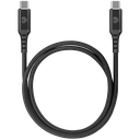 DEQSTER Nylon Charging Cable Ladekabel USB-C/USB-C, 1m, Geflochten